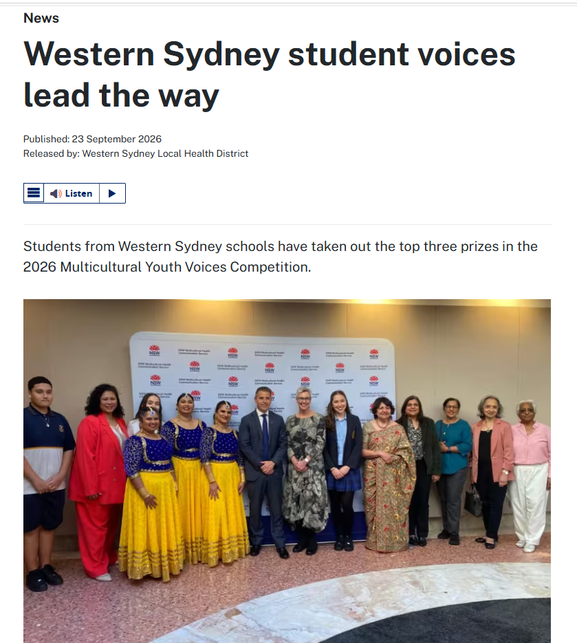 Western Sydney student voices lead the way