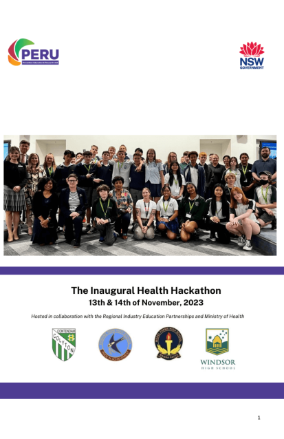 Health Hackathon 2023 report cover 2